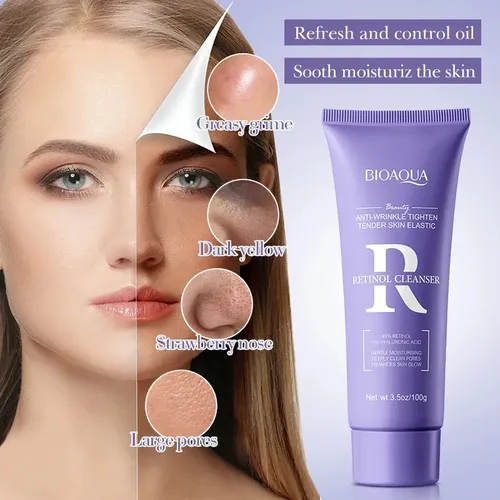 Limpiador Antiarrugas Con Retinol Ymz Para Una Piel Suave