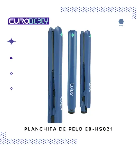 Planchita De Pelo Eurobeauty Entry Eb-hs021 Azul