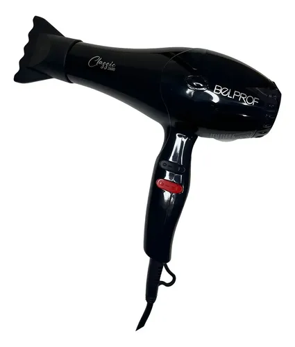 Secador de Cabello Belprof Classic 2600 1600W Negro 2 Boquillas