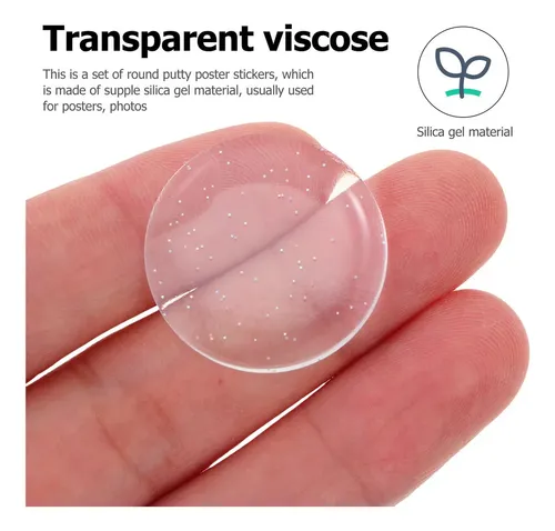 30 Pegatinas De Póster Transparentes, Redondas, Epoxi Gel