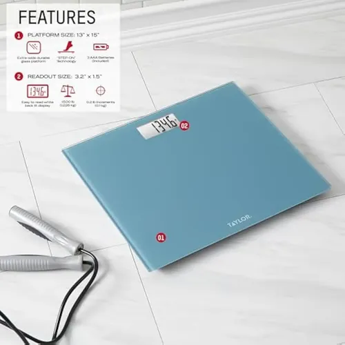 Taylor Báscula De Baño Digital Extra Ancha De 500