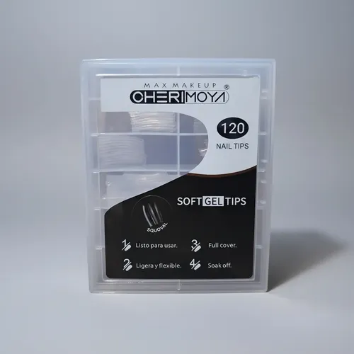 Tips Soft Gel Squoval De Cherimoya X 120u.