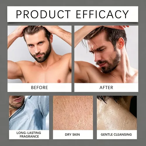 Johsahn Aquablue Body Wash For Men Deep Pore Cleansing,