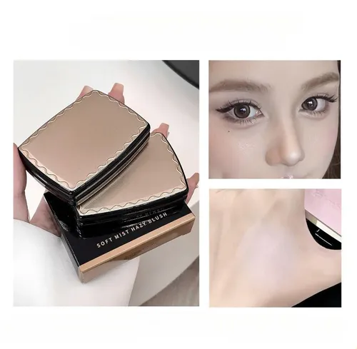 Blush En Polvo Compacto Con Espejo Para Uso Diario