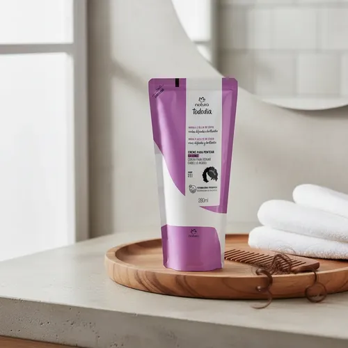 Crema Para Peinar Rizos Tododia Mora Y Aceite De Coco 280ml