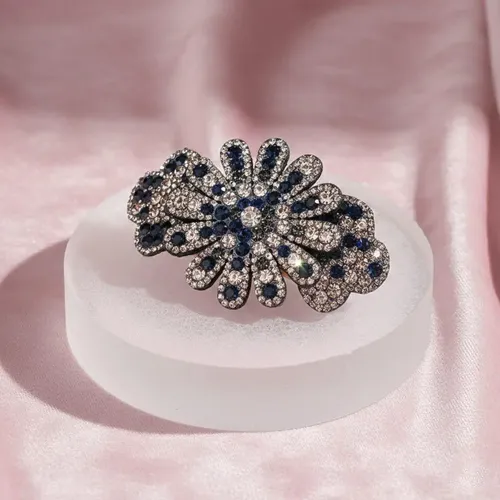 Broche De Pelo Elegante Con Strass Para Peinados Y Recogidos
