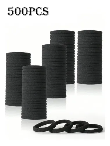 Cintas De Pelo Unisex, Estilo 01, Color Negro, 500 Unidades
