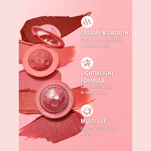 Rubor Sheglam Lunar Orbit Blush Ball Maquillaje Cremoso Tono Del Maquillaje Deligt