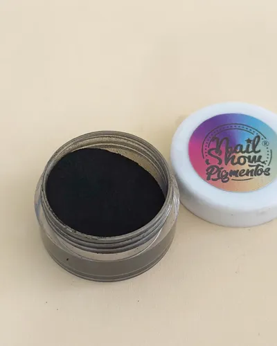 Polvo Pigmento Blanco Y Negro Mate Nail Show 3gr Pack X2