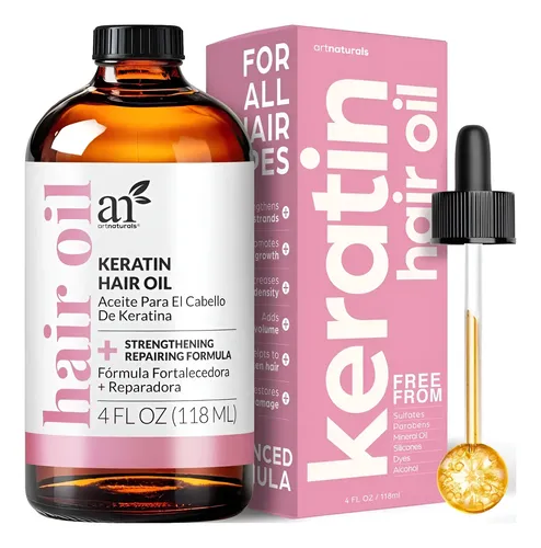 Artnaturals Keratin Hair Oil 4oz Tratamiento Nutritivo Para