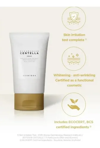 Skin1004 Madagascar Centella Cream 30ml Pieles Grasas Y Mixt Momento De Aplicación Día/noche Tipo De Piel Mixtas Y Grasas