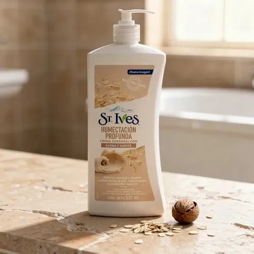 Crema Hidratante St. Ives de Avena y Karité para Cuerpo, 532 ml