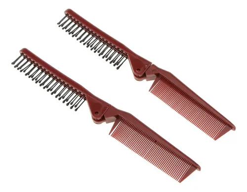 Set De 2 Cepillos De Viaje Plegables Antiestáticos Gs