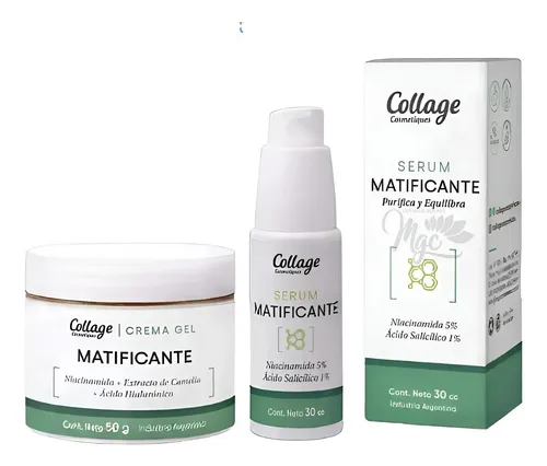 Kit Facial Serum + Crema Niacinamida Matificante Collage