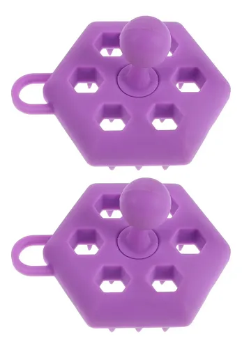Cepillos Masajeadores De Silicona Para Cuero Cabelludo, 2 Un