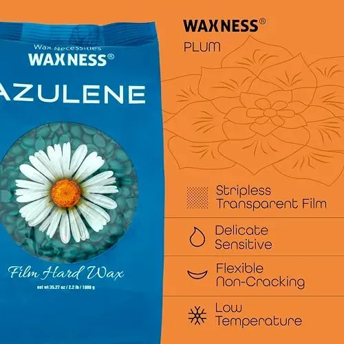 Waxness Perlas Cera Dura Azuleno 1kg Depilacion Profesional