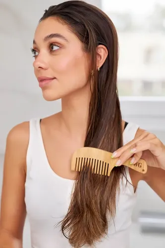 Peine Para Cabello De Bambu Austin Whole Green 38 Gr
