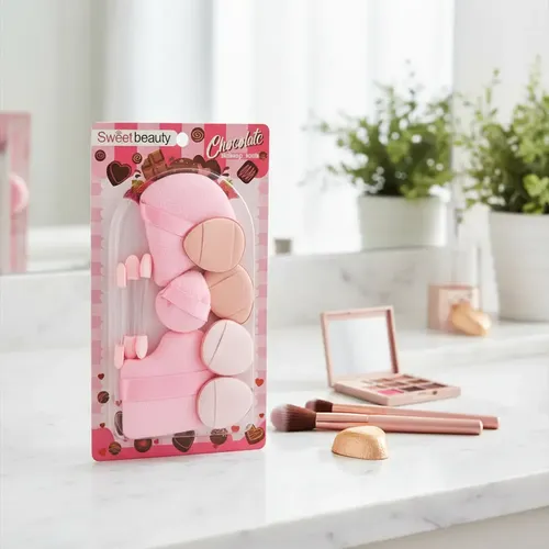 Set De Mini Esponjitas Y Aplicadores De Maquillaje Make Up