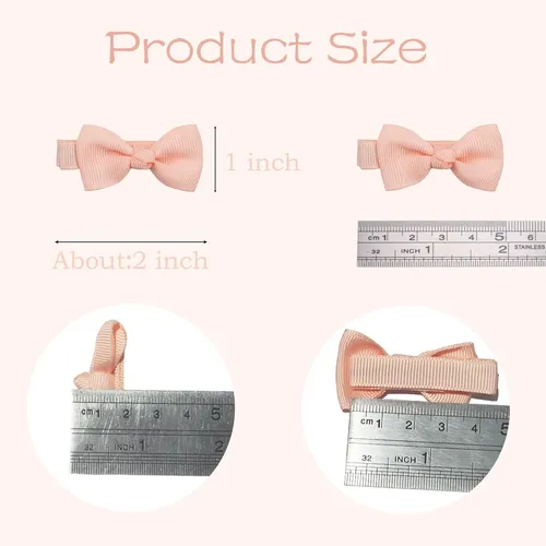 Moños Pelo Niñas 50u 25colores 5cm Con Broche