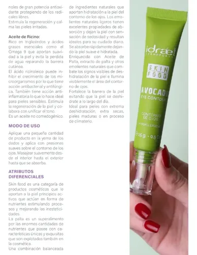 Skin Food Avocado Contorno Ojos Palta Hidratante 15g Idraet