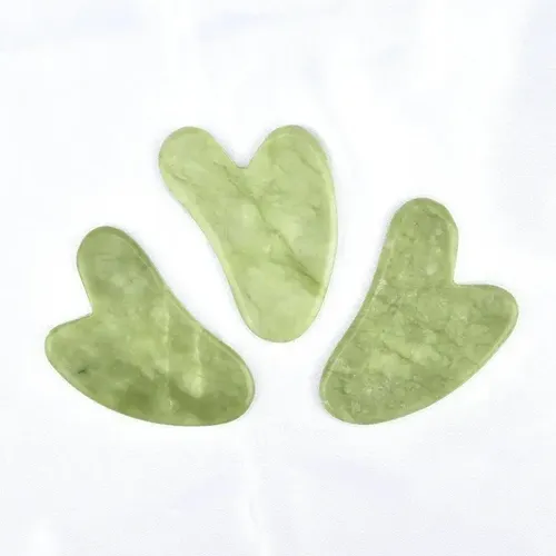 Piedra Gua Sha Jade Masajeador Purificador Facial Color X 10