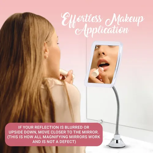 Espejo De Maquillaje Mirrorvana, Flexible, 10 Aumentos, 6,3