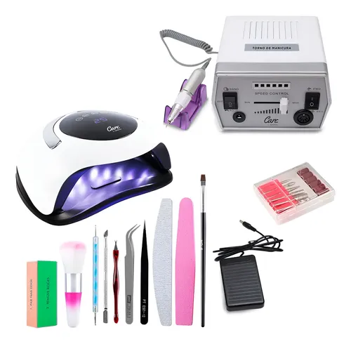 Kit Lámpara Led Pro Uv 120w Gadnic Torno Uñas Eléctrico