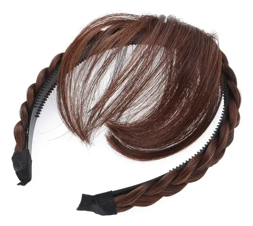 Pelucas Sintéticas Con Flequillo De Diadema Ajustable Para Y