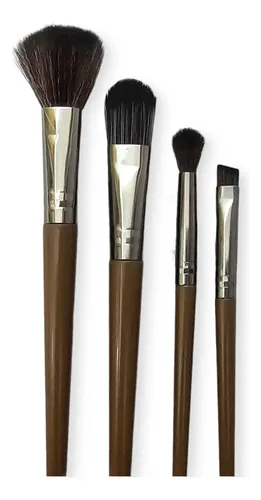 Set Brochas Pinceles 4 Piezas Maquillaje Make Up