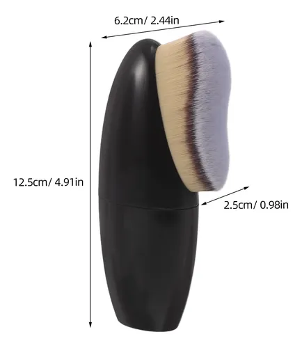 Brocha Para Base De Maquillaje, 2 Unidades, Para Líquidos Y