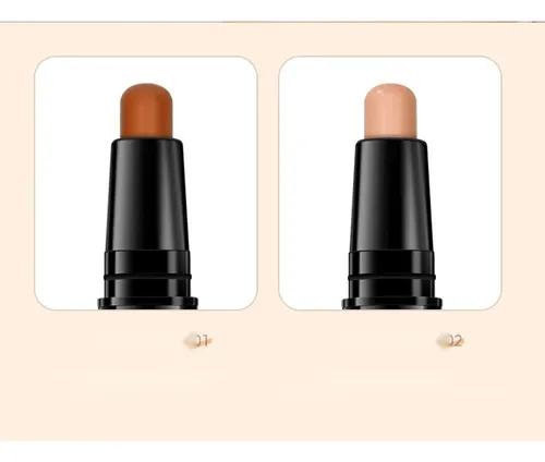 Barra Contorno Iluminador Rostro Maquillaje Doble Punta Mla Marrón Claro