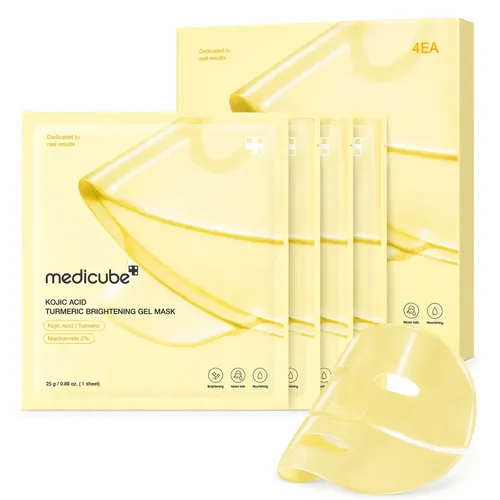 Máscara Iluminadora Medicube de Cúrcuma Ácido Kójico 1U – 28g Importada de Corea Alivice