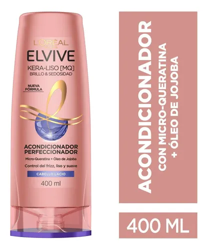 Acondicionador Kera Liso Brillo Elvive L’Oréal 400ml