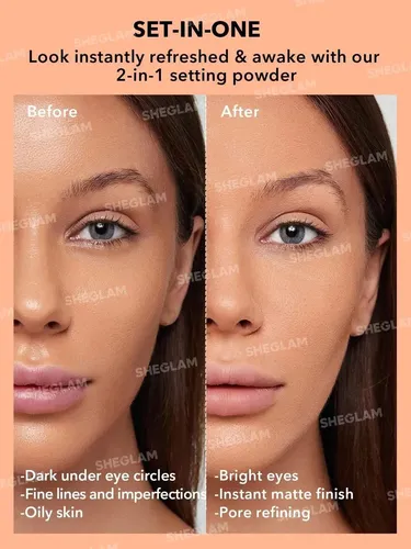 Sheglam Insta-ready Polvos Fijadores Rostro Y Ojos Tono Translucent