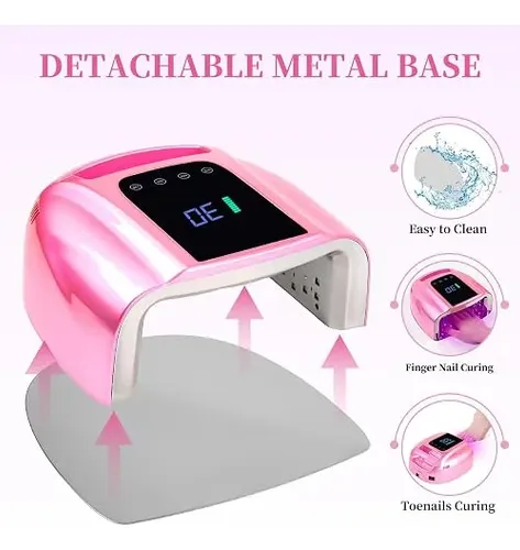 Cabina De Uñas Bomoqing Gld-001 Inalambrica Uv Led 96w