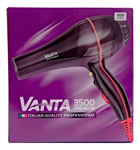 Vanta 3500 Premium Secador De Pelo Profesional Barberia 3c Negro