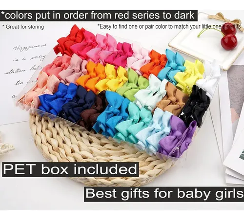 Clips Para El Cabello De Bebé Cellot 50 Piezas 25 Colores