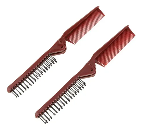 Set De 2 Cepillos De Viaje Plegables Antiestáticos Gs