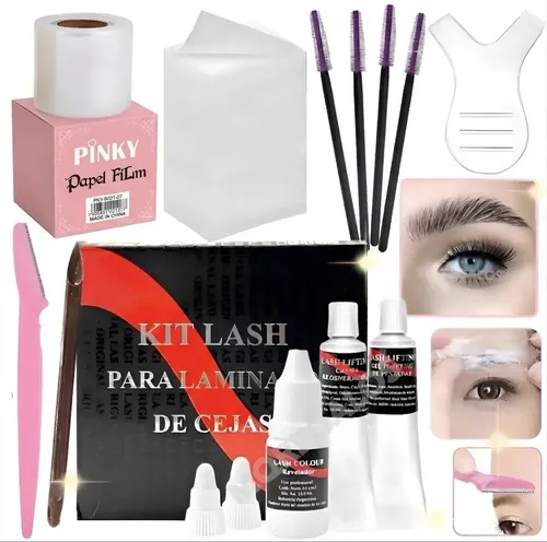 Kit Laminado De Cejas Alisado Permanente Lash Super Completo