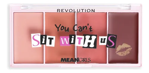 Mean Girls X Revolution Rubor En Crema 4 Tonos Chicas Pesada Tono Del Maquillaje Guindo