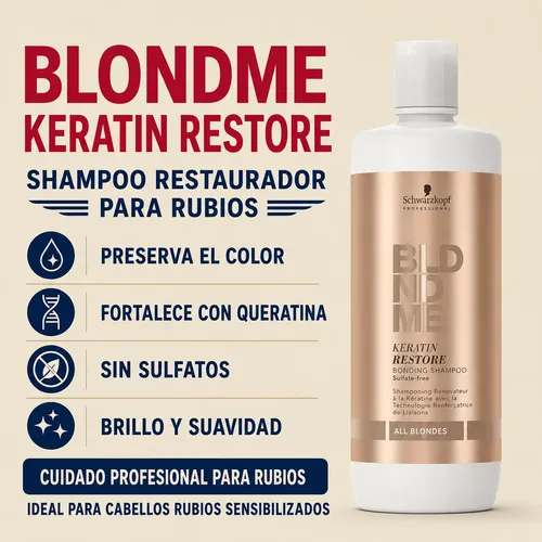 Kit Schwarzkopf Shampoo Blondme + 2 Selladores Force 150ml