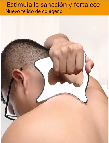 Raspador Gua Sha Acero Inoxidable 304 Para Masaje Facial Y