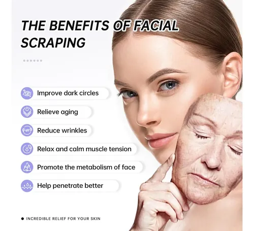 Rodillo Facial Y Gua Sha De Acero Inoxidable 304