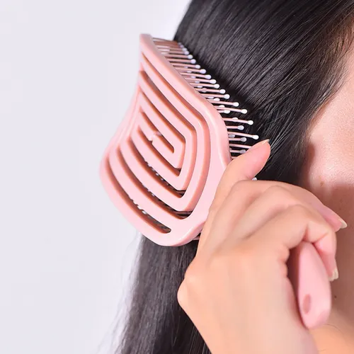 Cepillo De Pelo Ventilado, Profesional, Curvo, Fácil De Usar