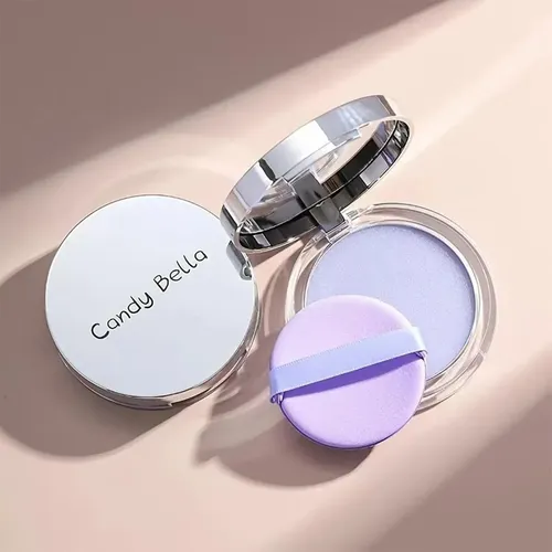 Polvo Compacto Fijador Translúcido Efecto Mate Violeta