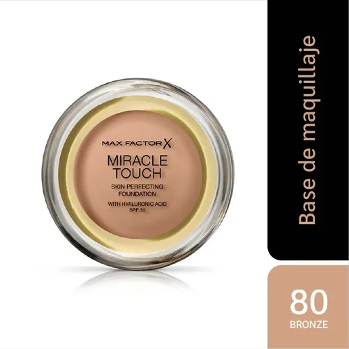 Base de maquillaje Max Factor Miracle Touch Bronze 80