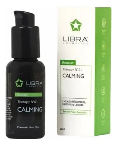 2 Boosters Serum Calming Piel Sensible 50ml Libra Cosmetica Momento De Aplicación Día/noche