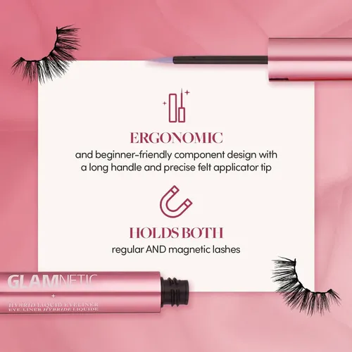 Eyeliner Magnético Claro Glamnetic 0.74 Oz A Prueba De Agua