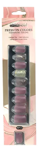 Uñas Press On Cherimoya Gold Brillante para Manos (Pack 30 Unidades)