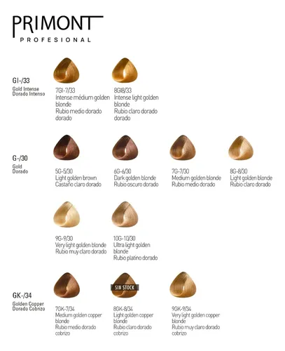 Primont Color X50 Tintura Coloración Cabello 60gr C/amoniaco
